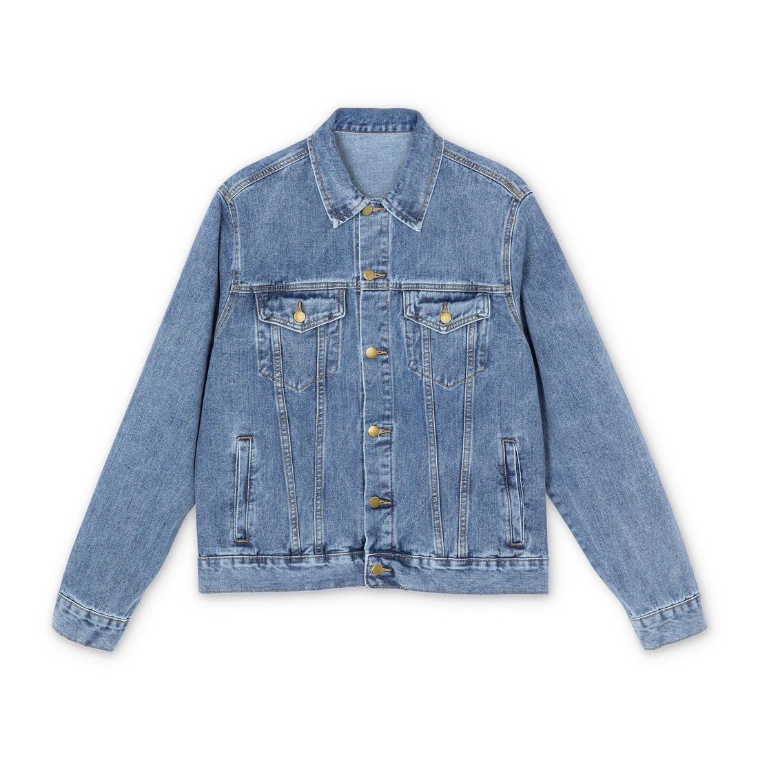 Stylish Men's Denim Jacket with 'One Love Canada' Design - OneLoveCanada
