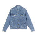 Stylish Men's Denim Jacket with 'One Love Canada' Design - OneLoveCanada