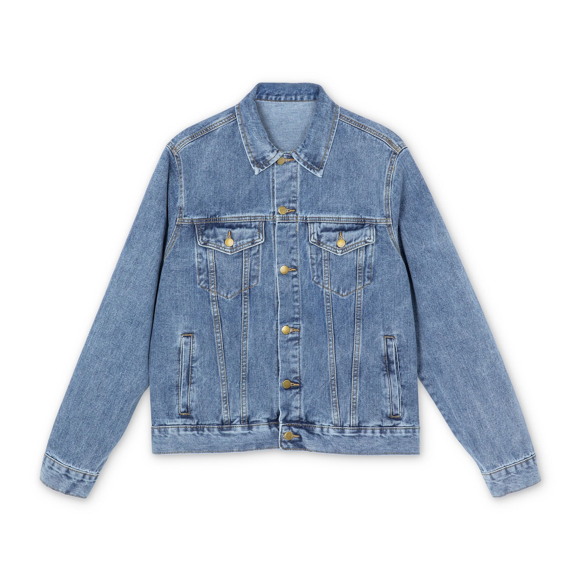 Stylish Men's Denim Jacket with 'One Love Canada' Design - OneLoveCanada