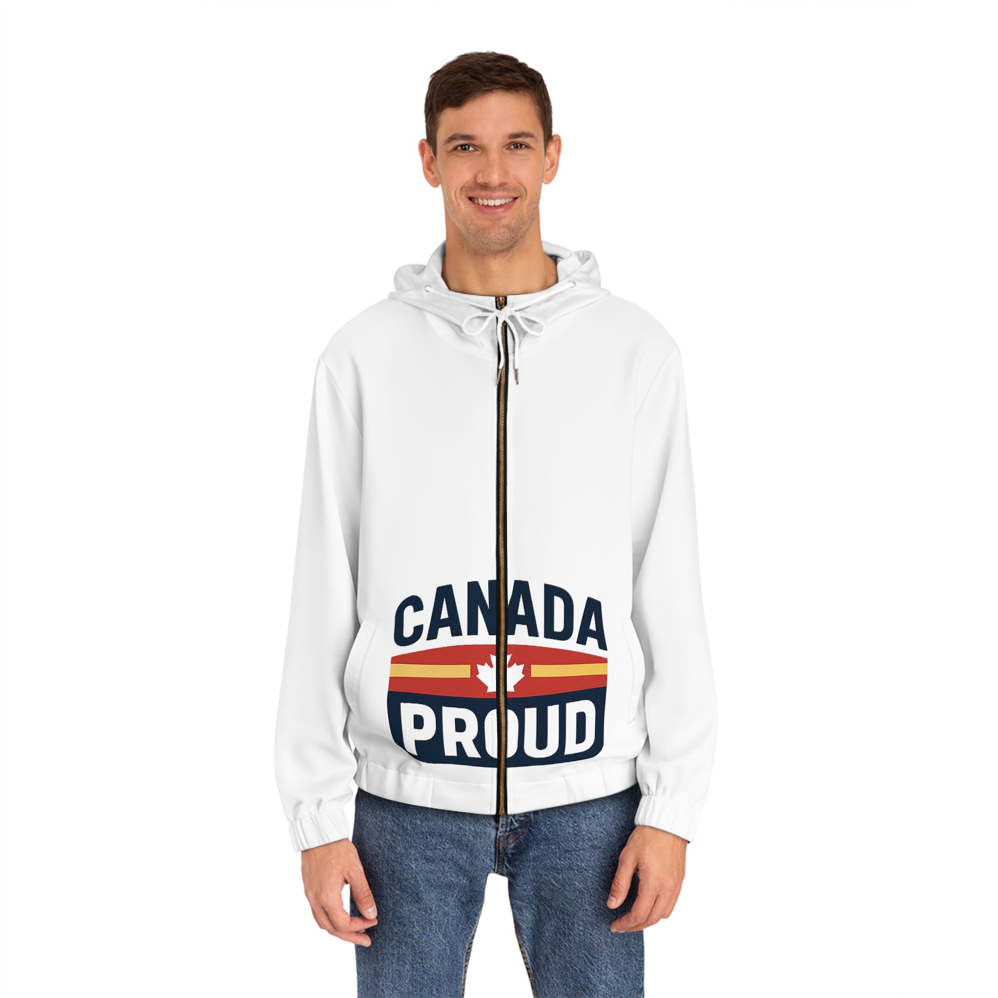 Canada Proud Full-Zip Hoodie, Canadian Pride Sweater - OneLoveCanada