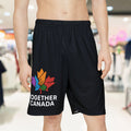 Men's Sports Shorts with Canada Design, Casual Athletic Wear - OneLoveCanada