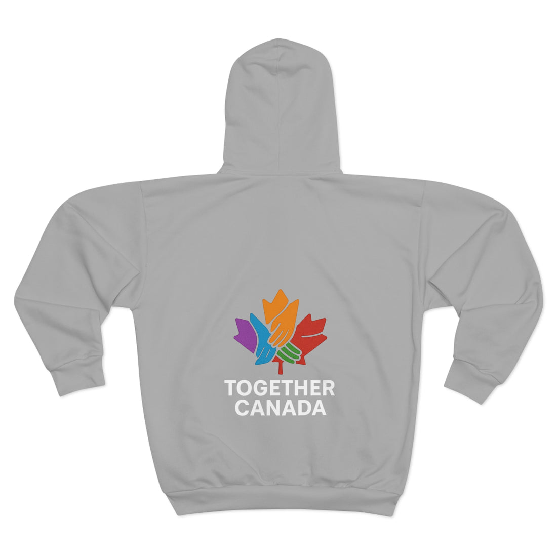 Unisex Zip Hoodie - Together Canada, Cozy Layer - OneLoveCanada
