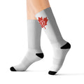 Maple Leaf Sublimation Socks, Canada Socks - OneLoveCanada
