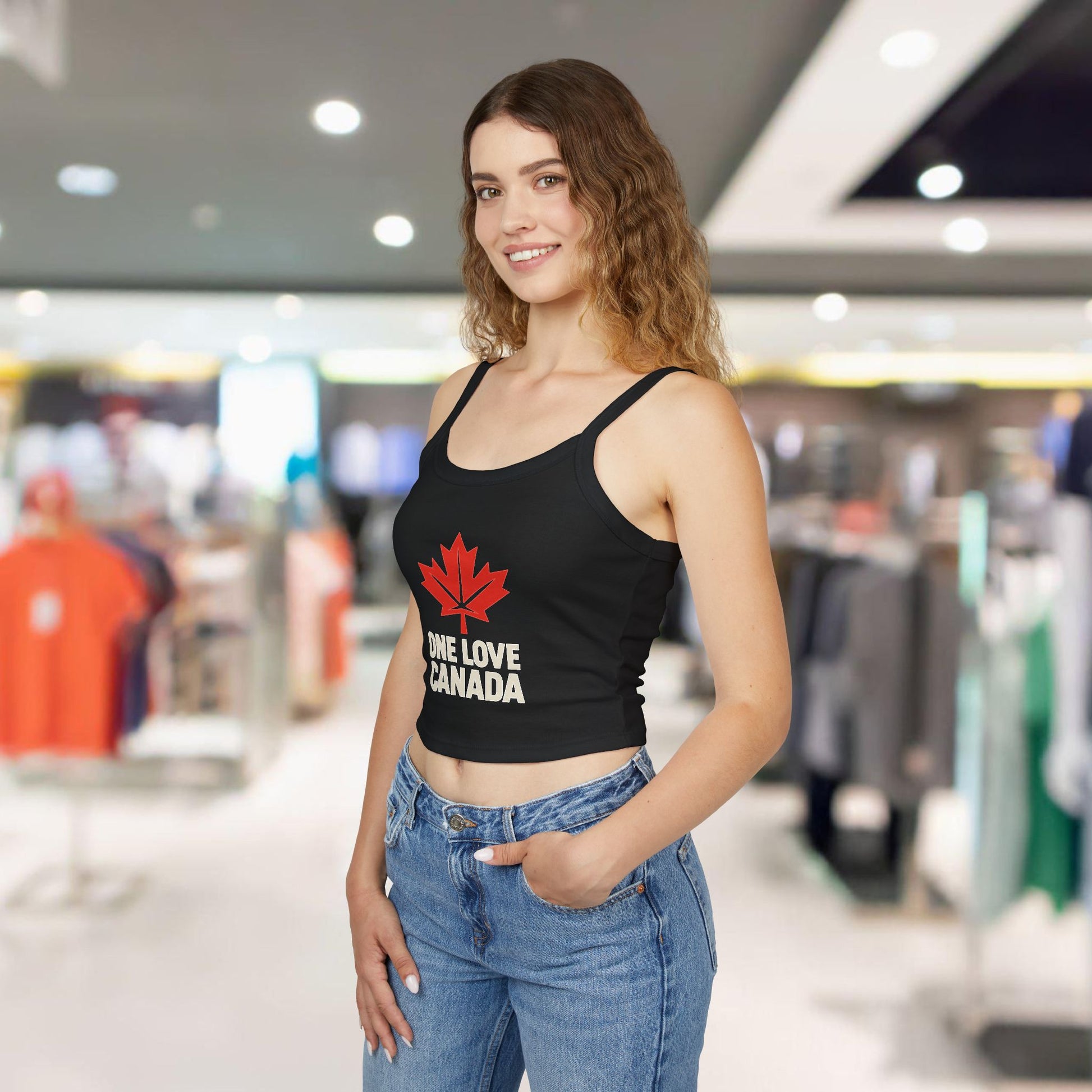One Love Canada Tank Top | Women's Spaghetti Strap Tee - OneLoveCanada