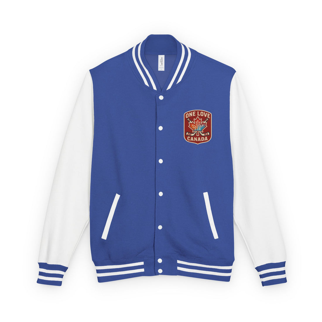 Unisex Heavyweight Letterman Jacket - One Love Canada, Casual Sportswear - OneLoveCanada