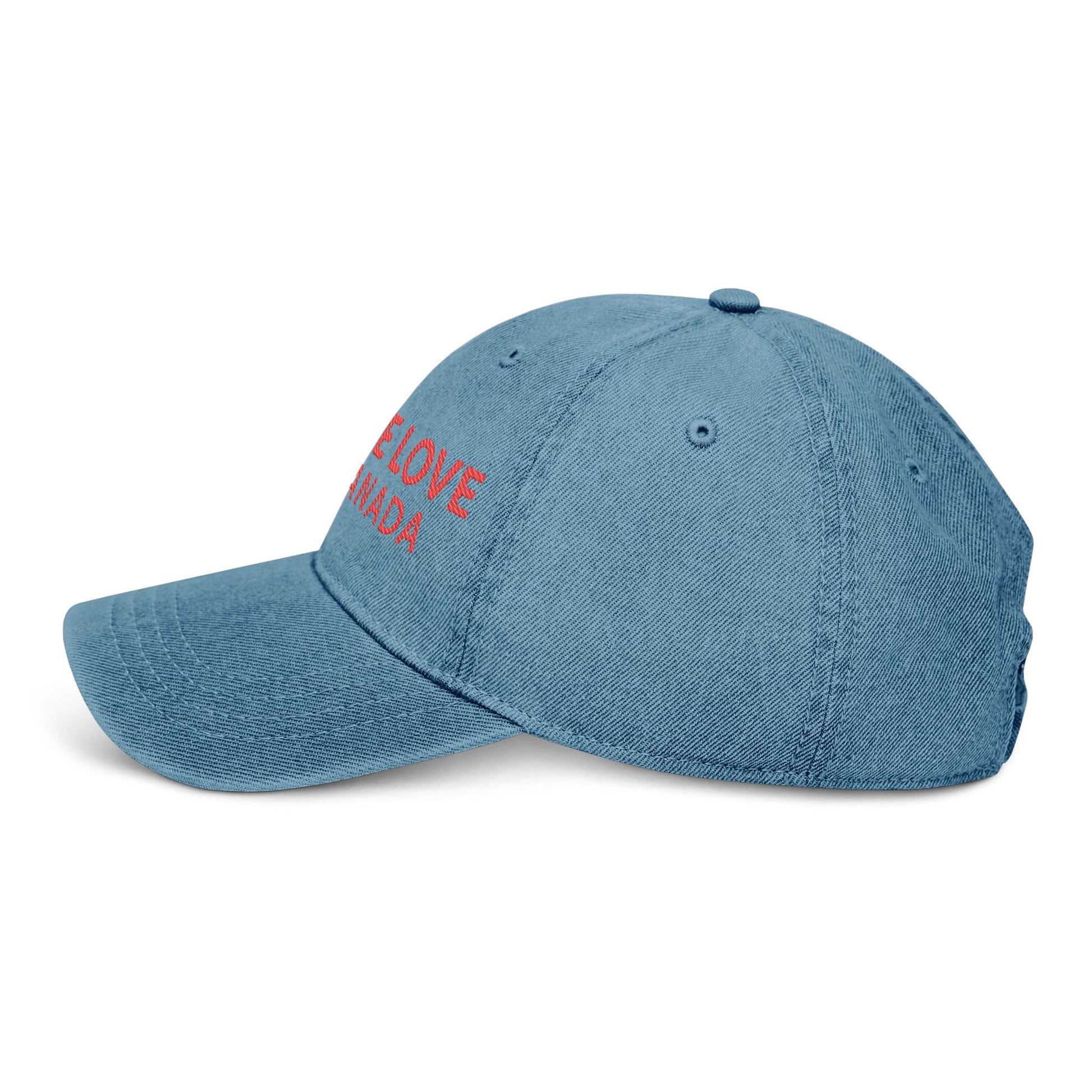 Embroidered Denim Hat - One Love Canada - OneLoveCanada