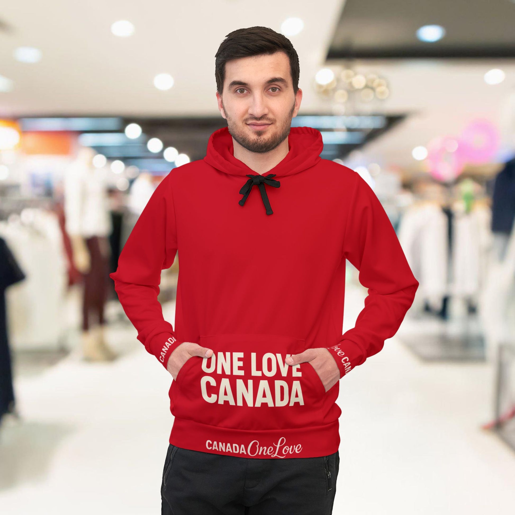 Canada Proud Athletic Hoodie - One Love Canada - OneLoveCanada