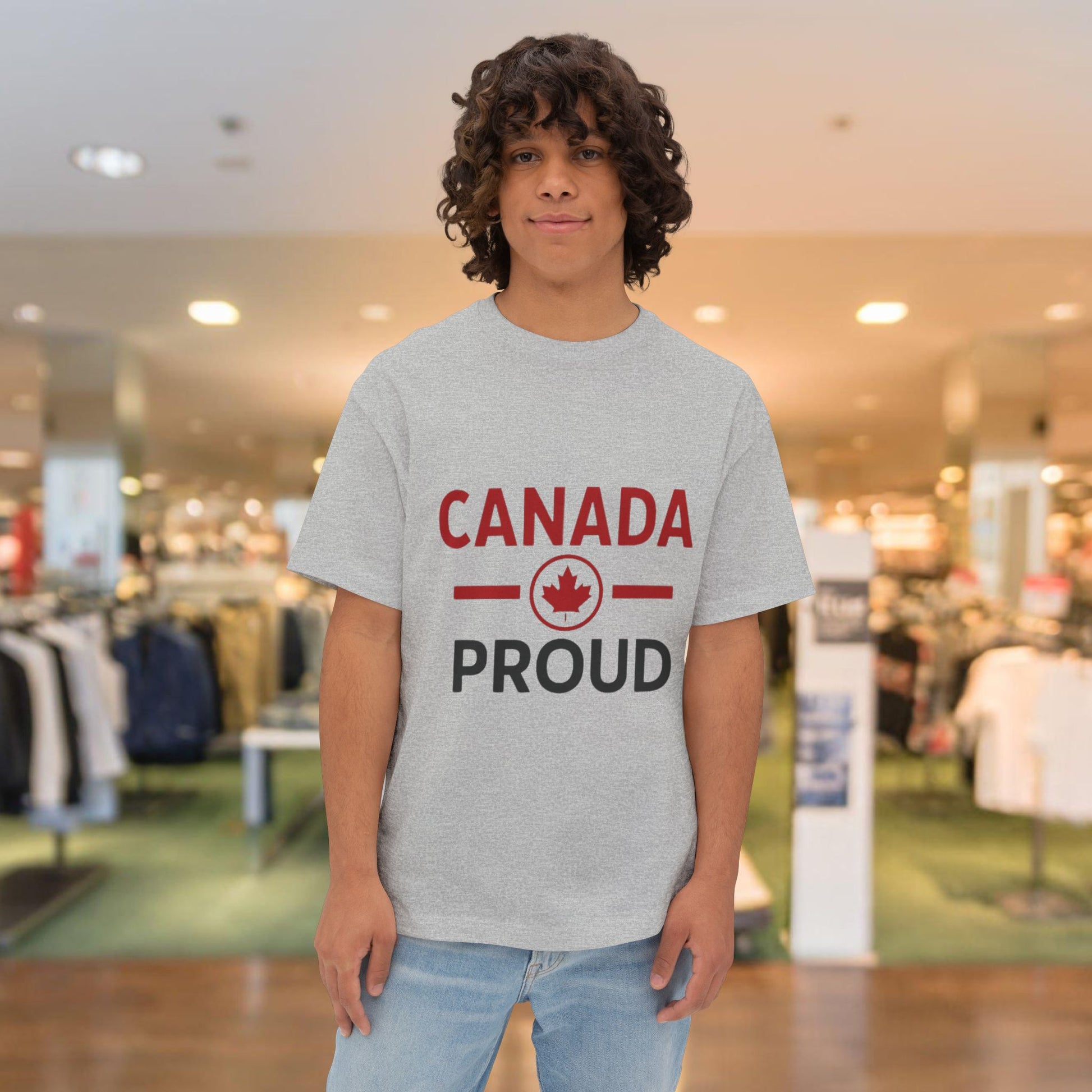 Canada Proud Unisex Oversized Tee - Comfortable Pride Shirt, Casual Wear - OneLoveCanada