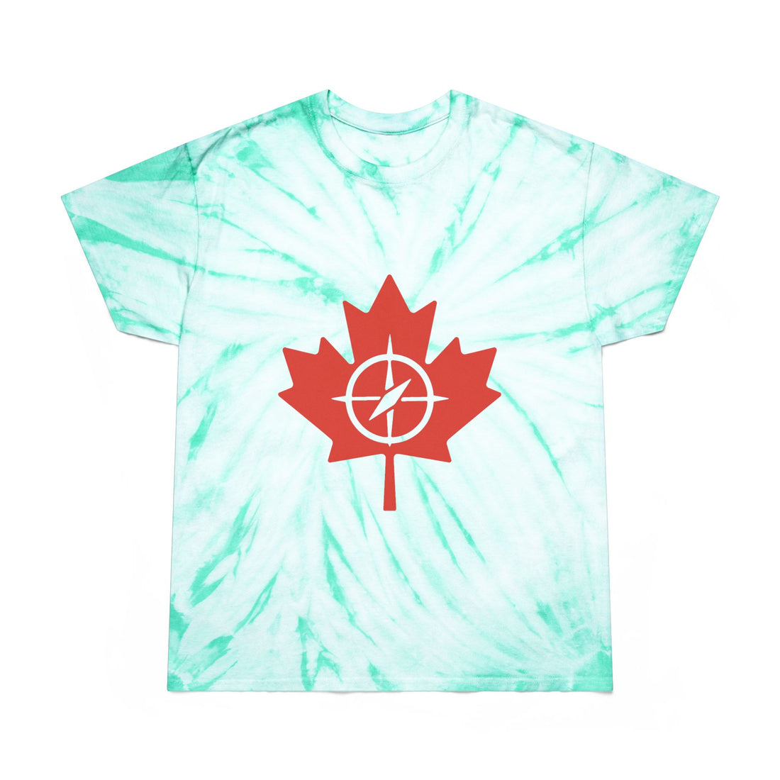 Vibrant Tie-Dye Maple Leaf Tee, Casual Summer Shirt - OneLoveCanada