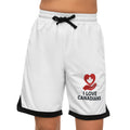 Stylish Basketball Rib Shorts with 'I Love Canadians' Sports - OneLoveCanada