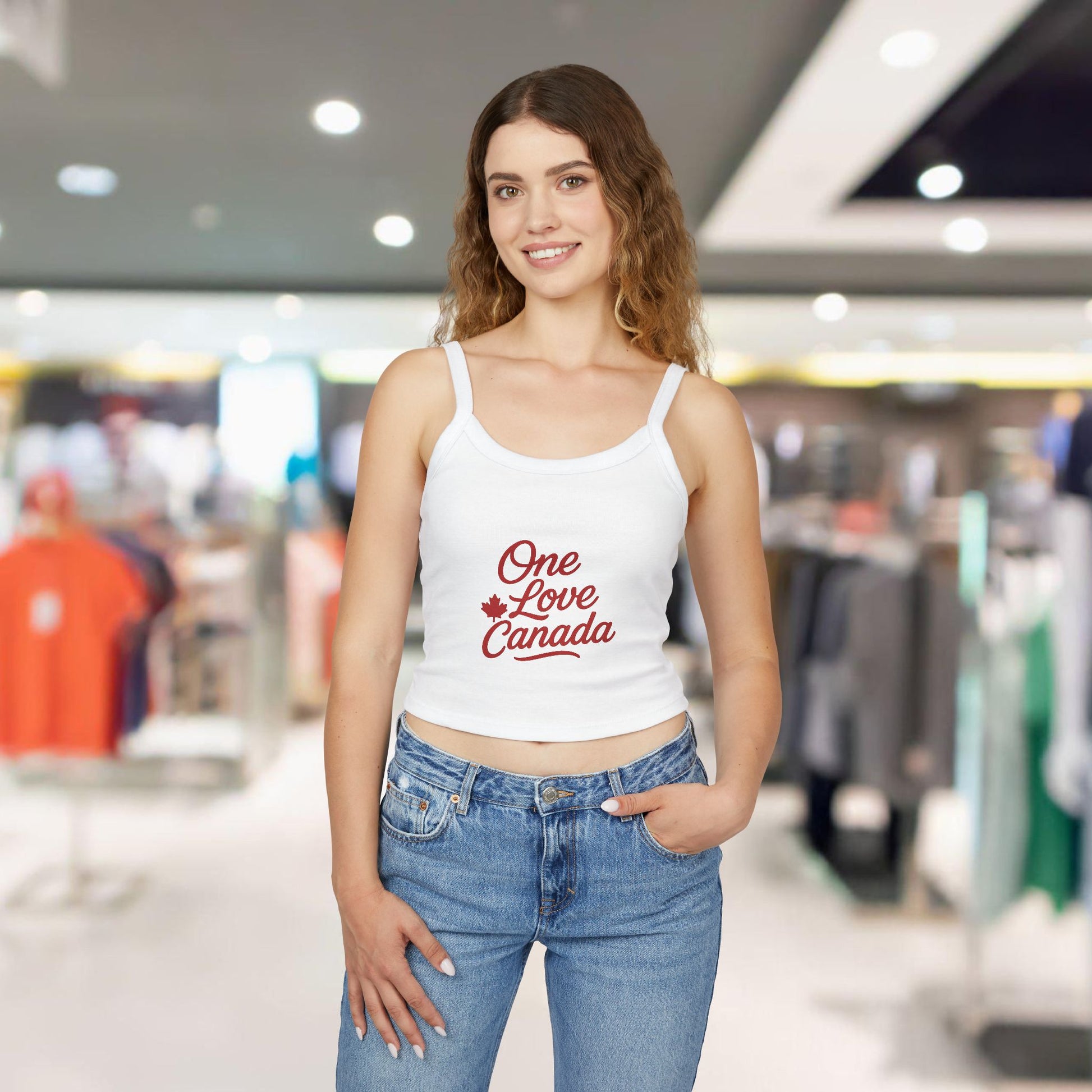 One Love Canada Tank Top | Women's Spaghetti Strap Tee - OneLoveCanada