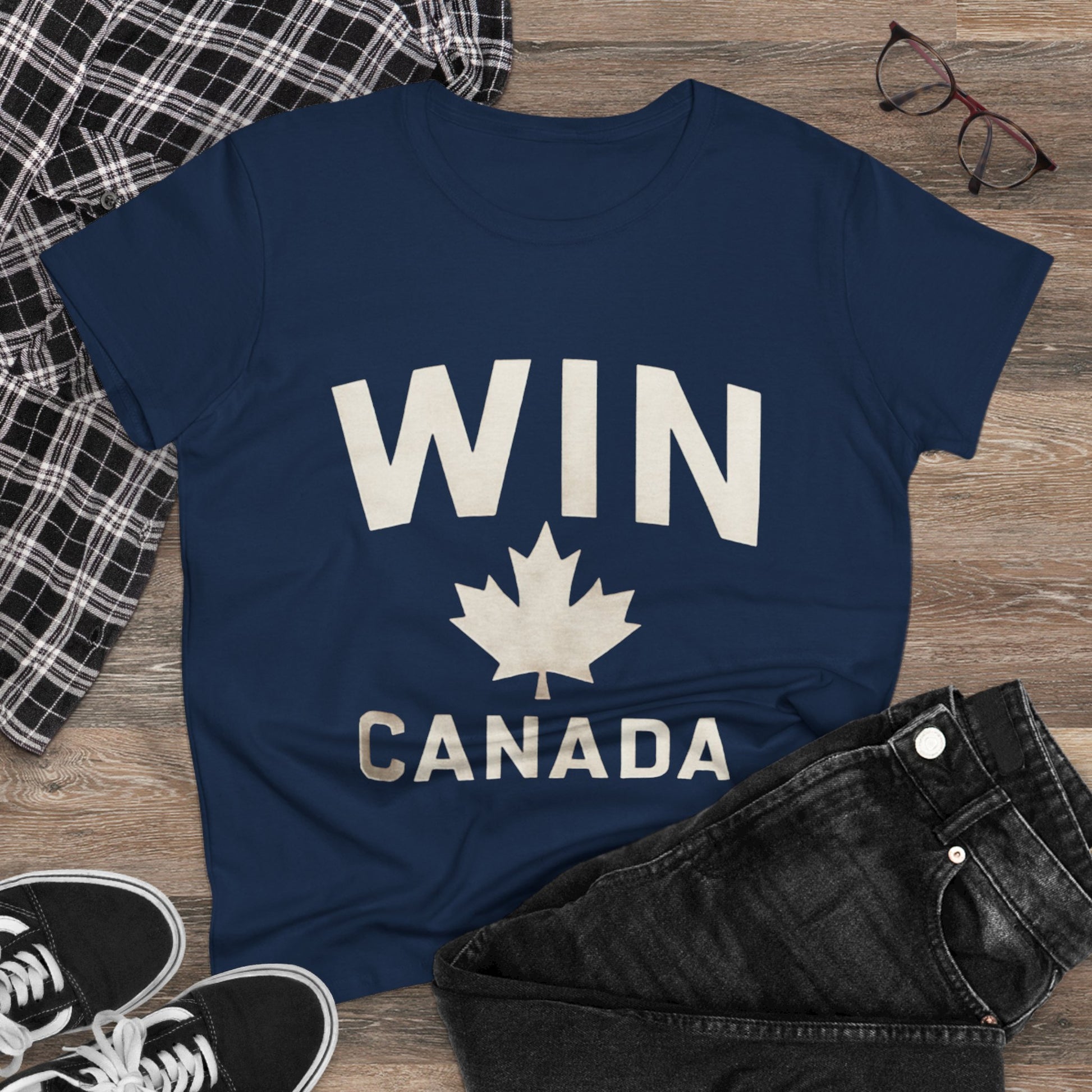 Women's Canada Pride Tee, Great for Summer Celebrations, Sports Events - OneLoveCanada
