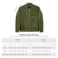 Recycled Bomber Jacket with Embroidery, Eco-Friendly Fashion - OneLoveCanada