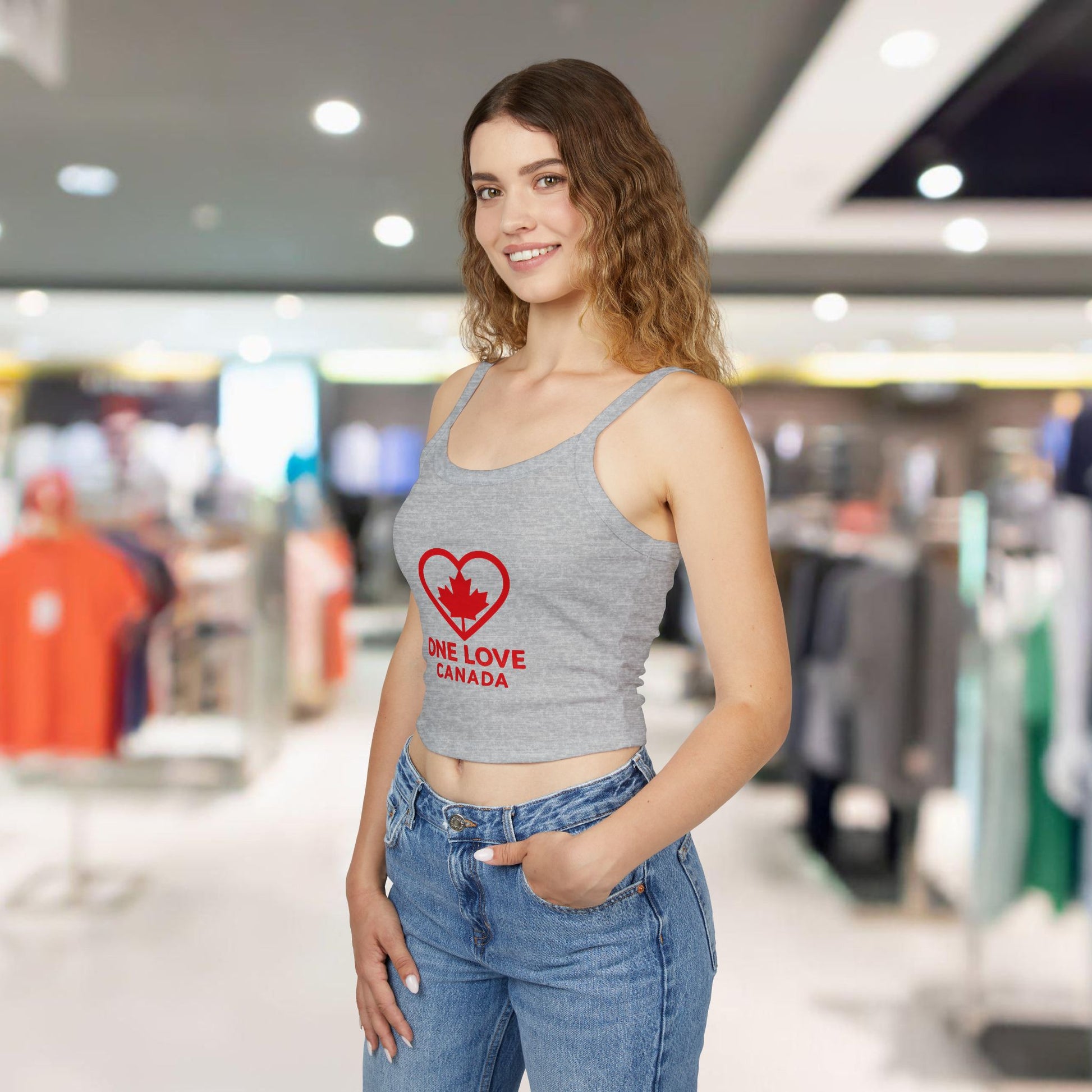 One Love Canada Tank Top | Women's Spaghetti Strap Tee - OneLoveCanada