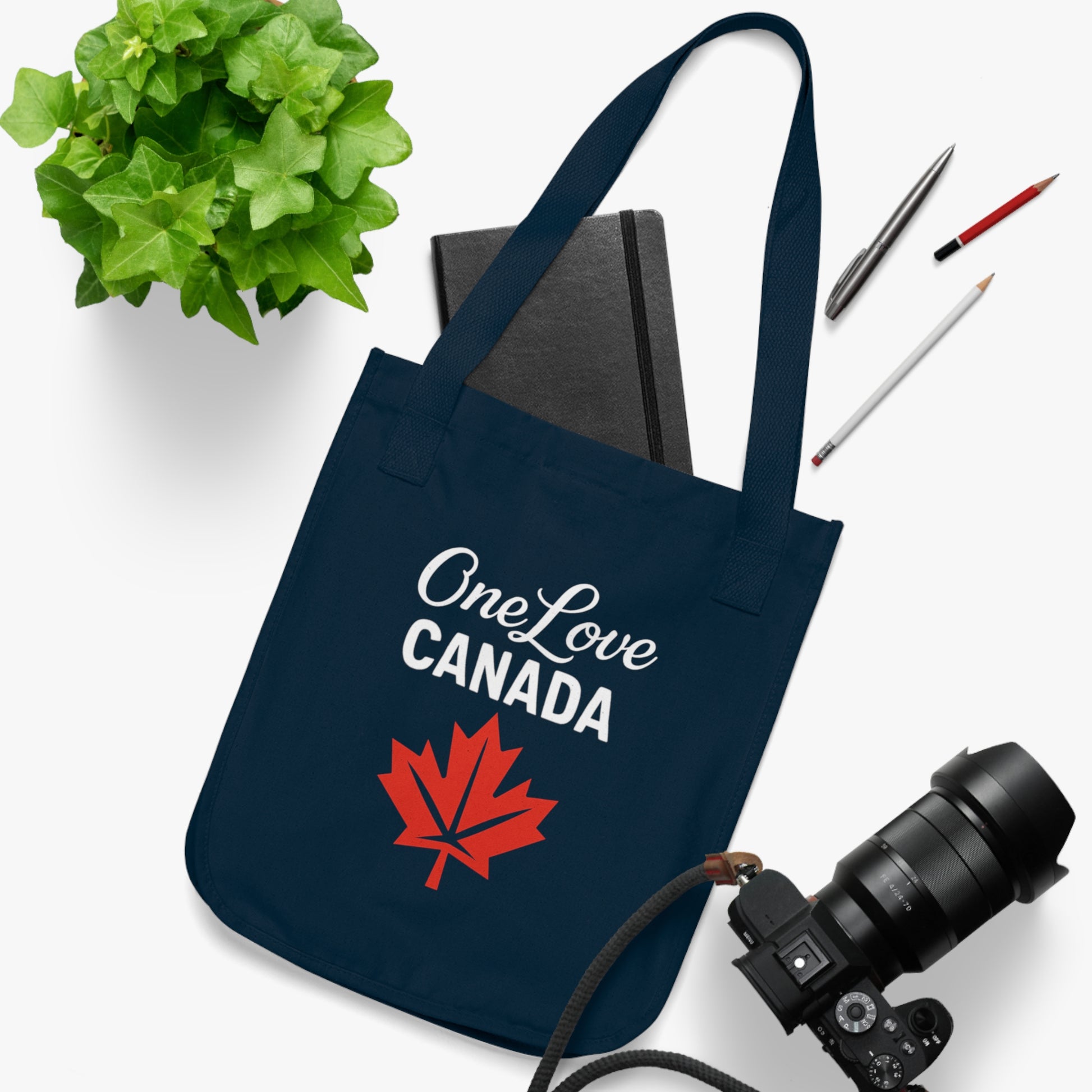 Organic Canvas Tote Bag - One Love Canada - OneLoveCanada