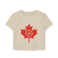 Canada Maple Leaf Women's Baby Tee - Casual T-Shirt - OneLoveCanada