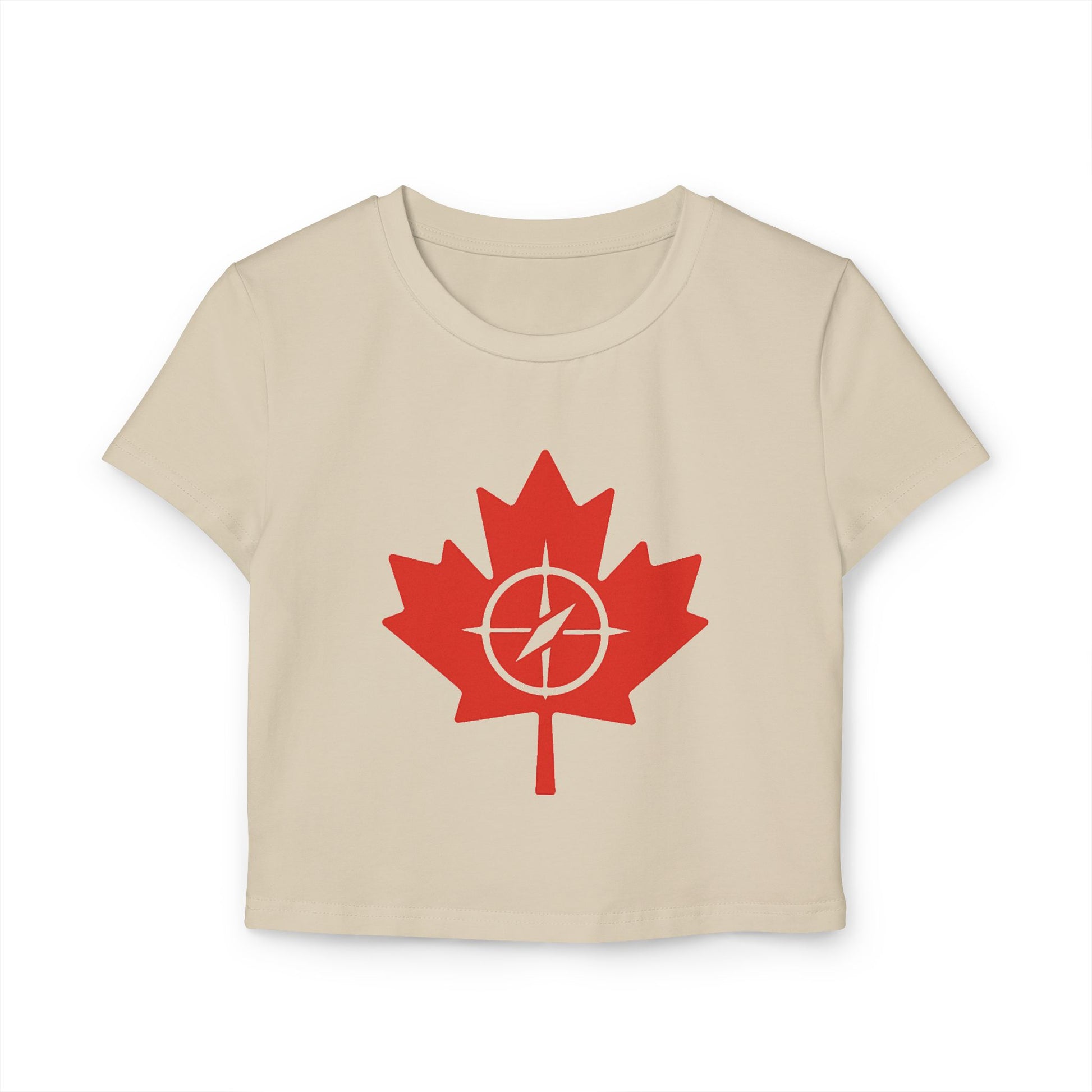Canada Maple Leaf Women's Baby Tee - Casual T-Shirt - OneLoveCanada