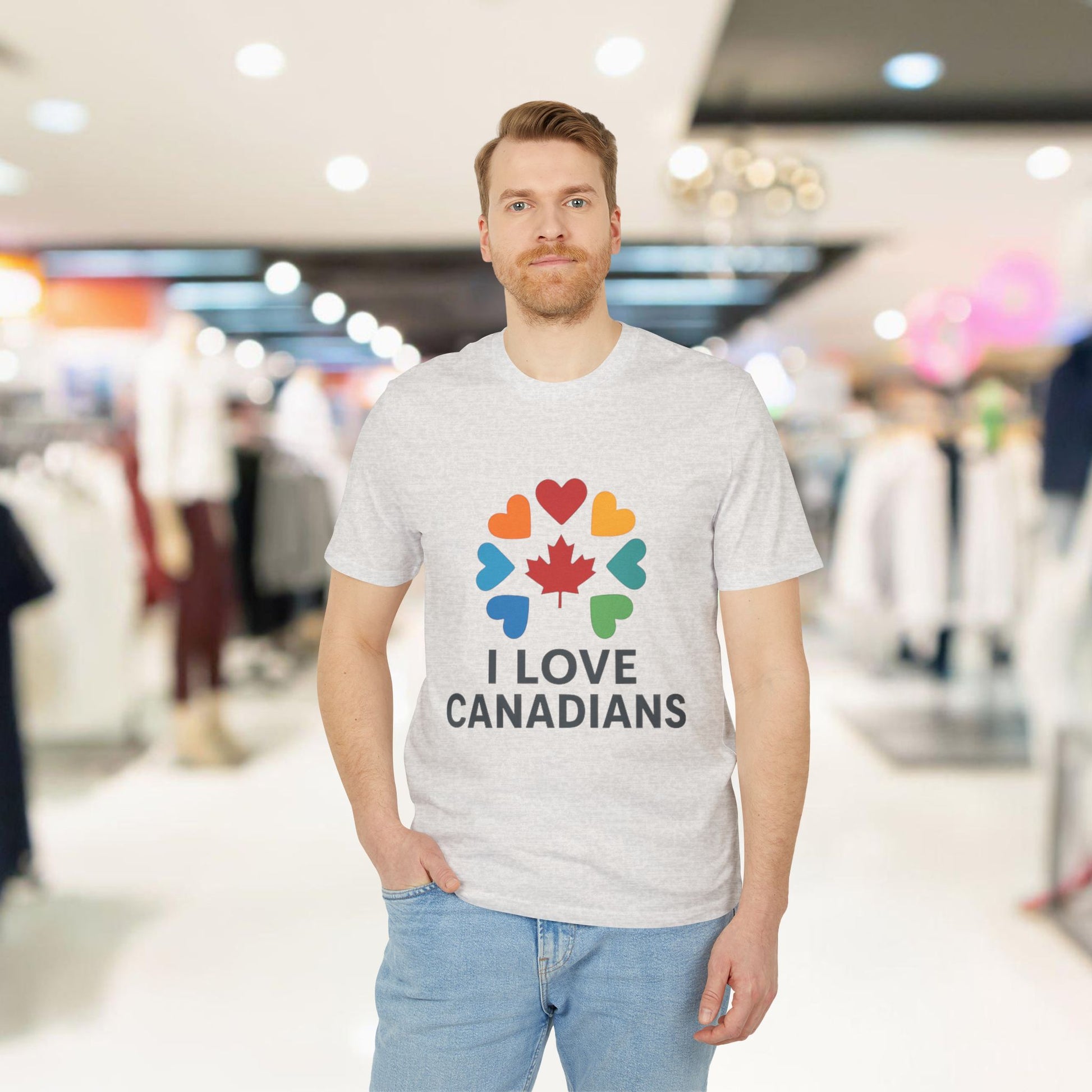 Canada Love T-shirt, I Love Canadians Tee, Unisex Canadian Pride Shirt - OneLoveCanada