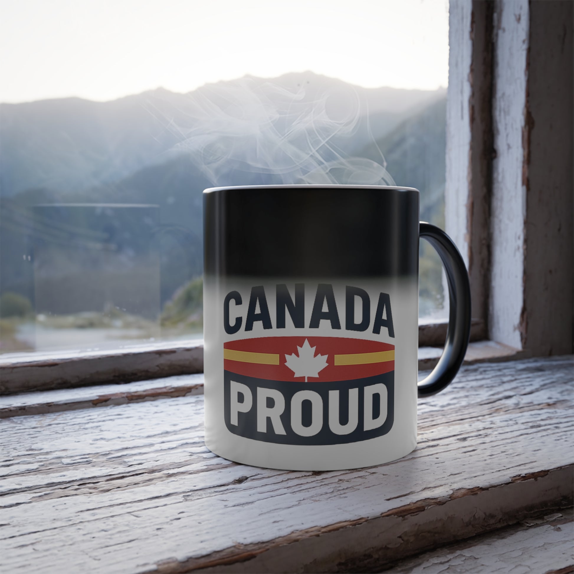 Color Morphing Mug - Canada Pride, Color-changing Coffee Cup - OneLoveCanada