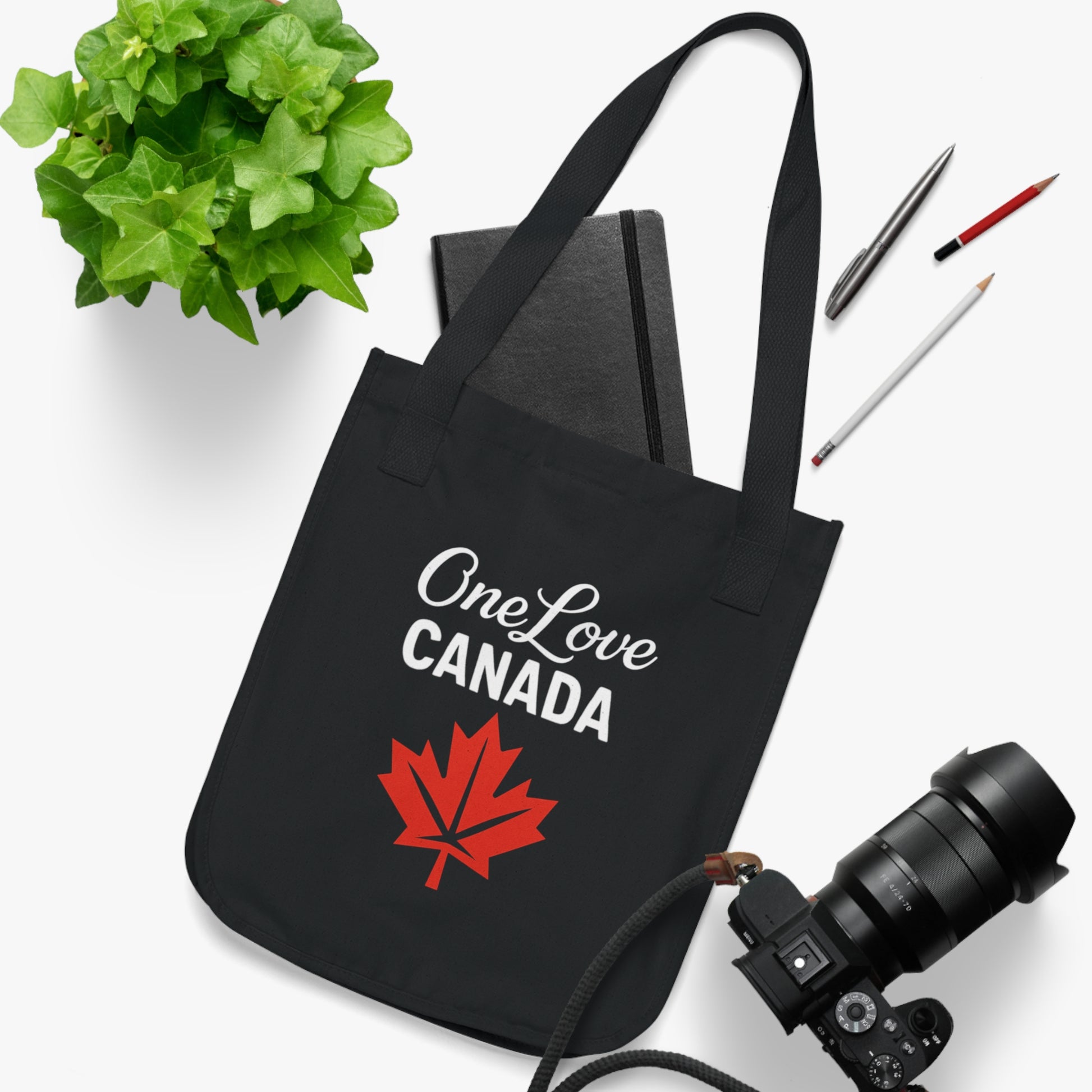Organic Canvas Tote Bag - One Love Canada - OneLoveCanada