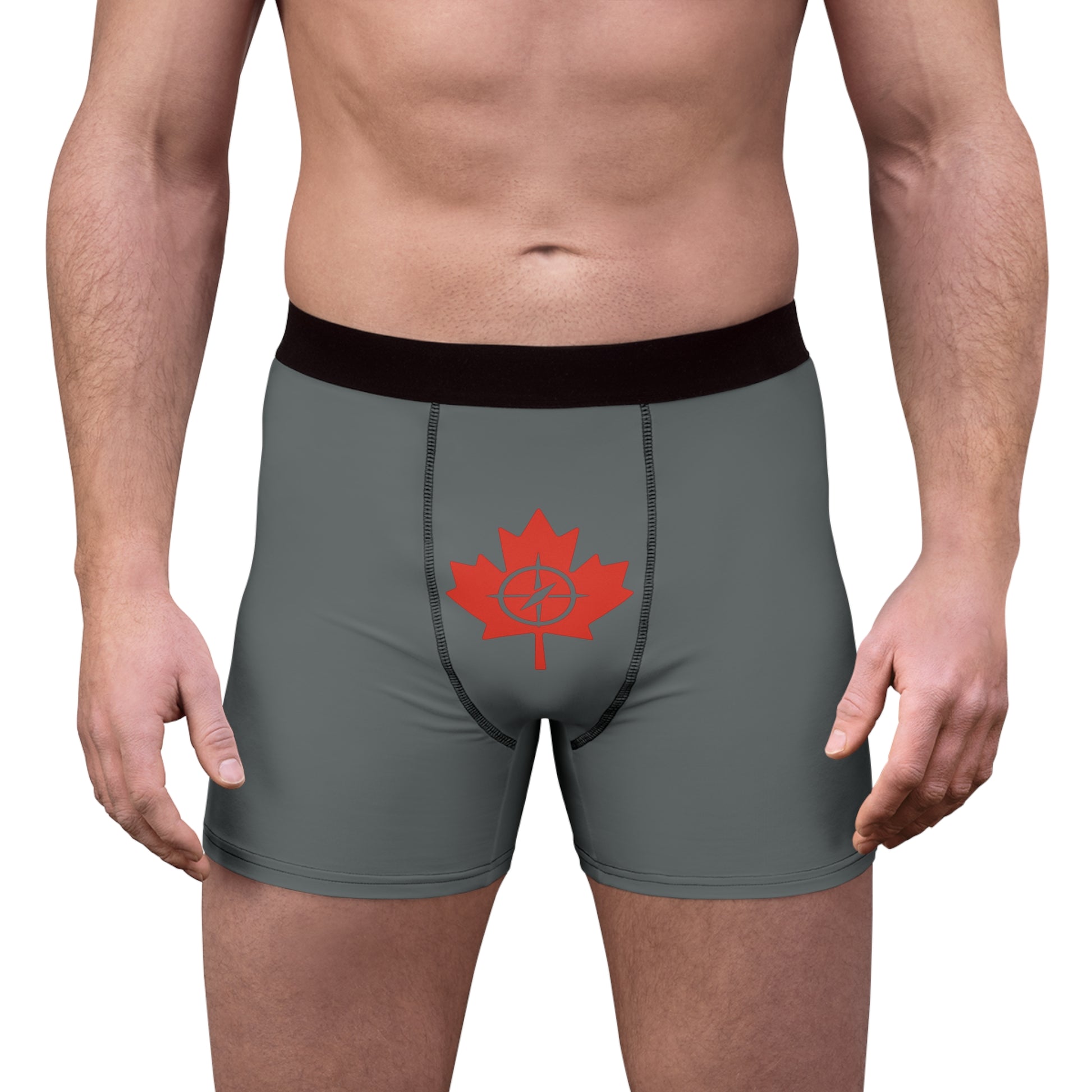 Canadian Maple Leaf Men's Boxer Briefs, Comfortable Underwear - OneLoveCanada