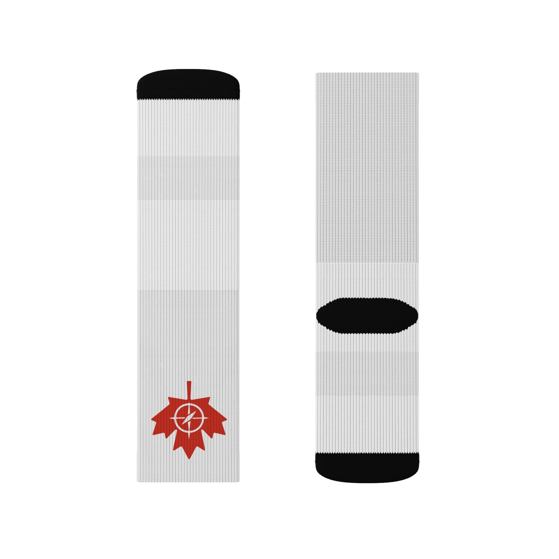 Maple Leaf Sublimation Socks, Canada Socks - OneLoveCanada