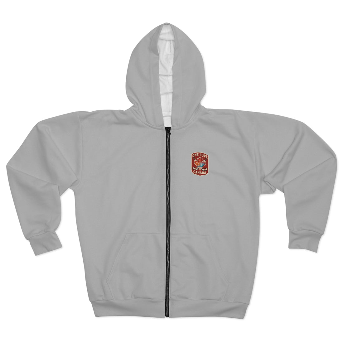 Unisex Zip Hoodie - Together Canada, Cozy Layer - OneLoveCanada
