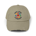 Colorful 'One Love Canada' Unisex Distressed Cap - Casual Style Outdoor Gear - OneLoveCanada