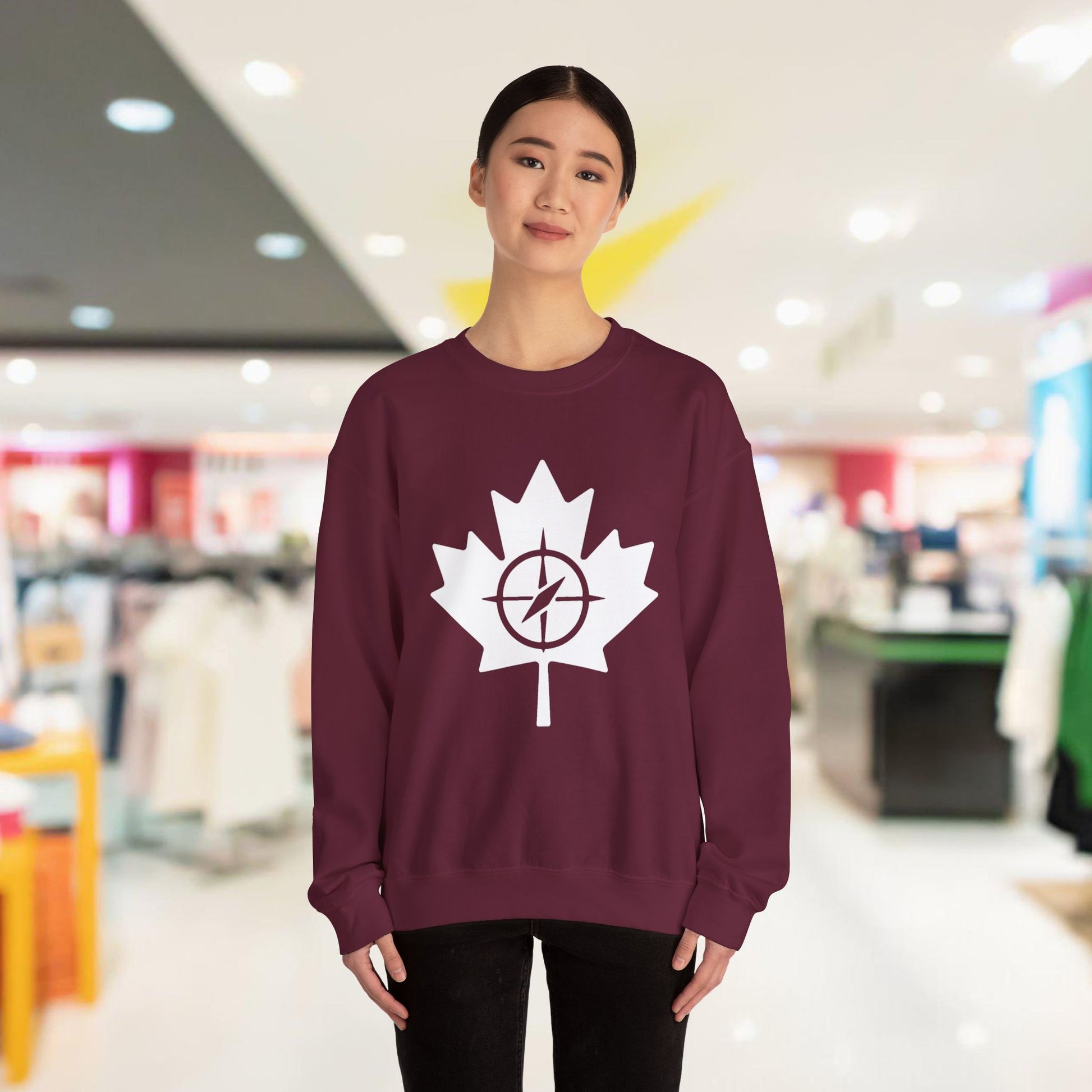 Canada Maple Leaf Sweatshirt | Cozy Unisex Crewneck - OneLoveCanada