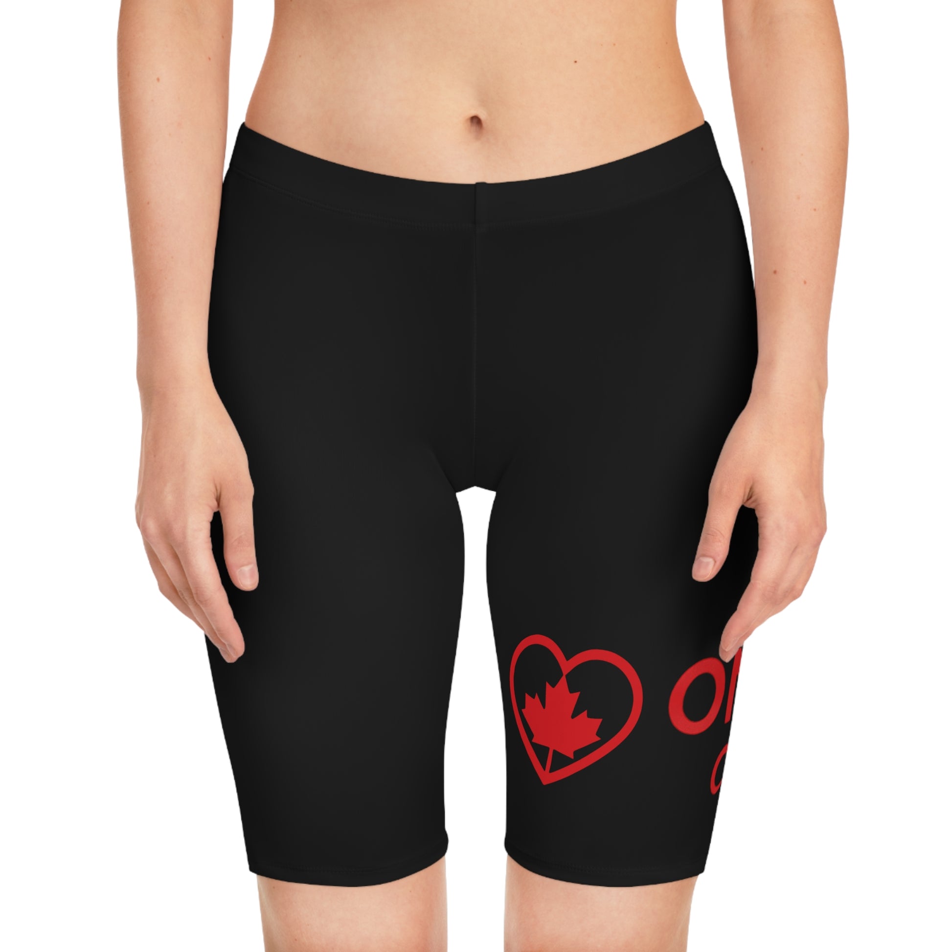 Women's Bike Shorts with Love for Canada | Cycling Bottoms - OneLoveCanada