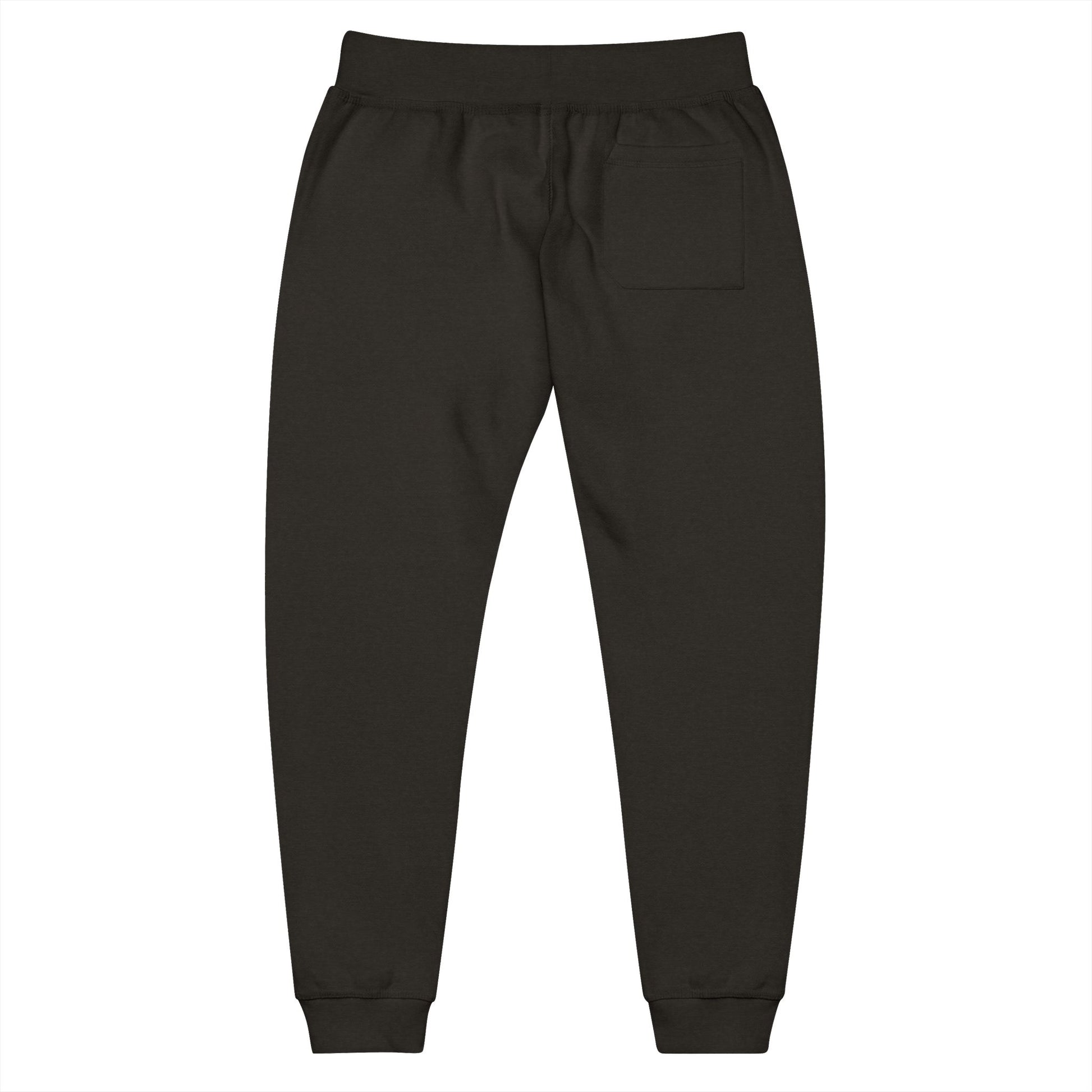 Cozy Embroidered Fleece Sweatpants, Unisex Lounge Wear - OneLoveCanada