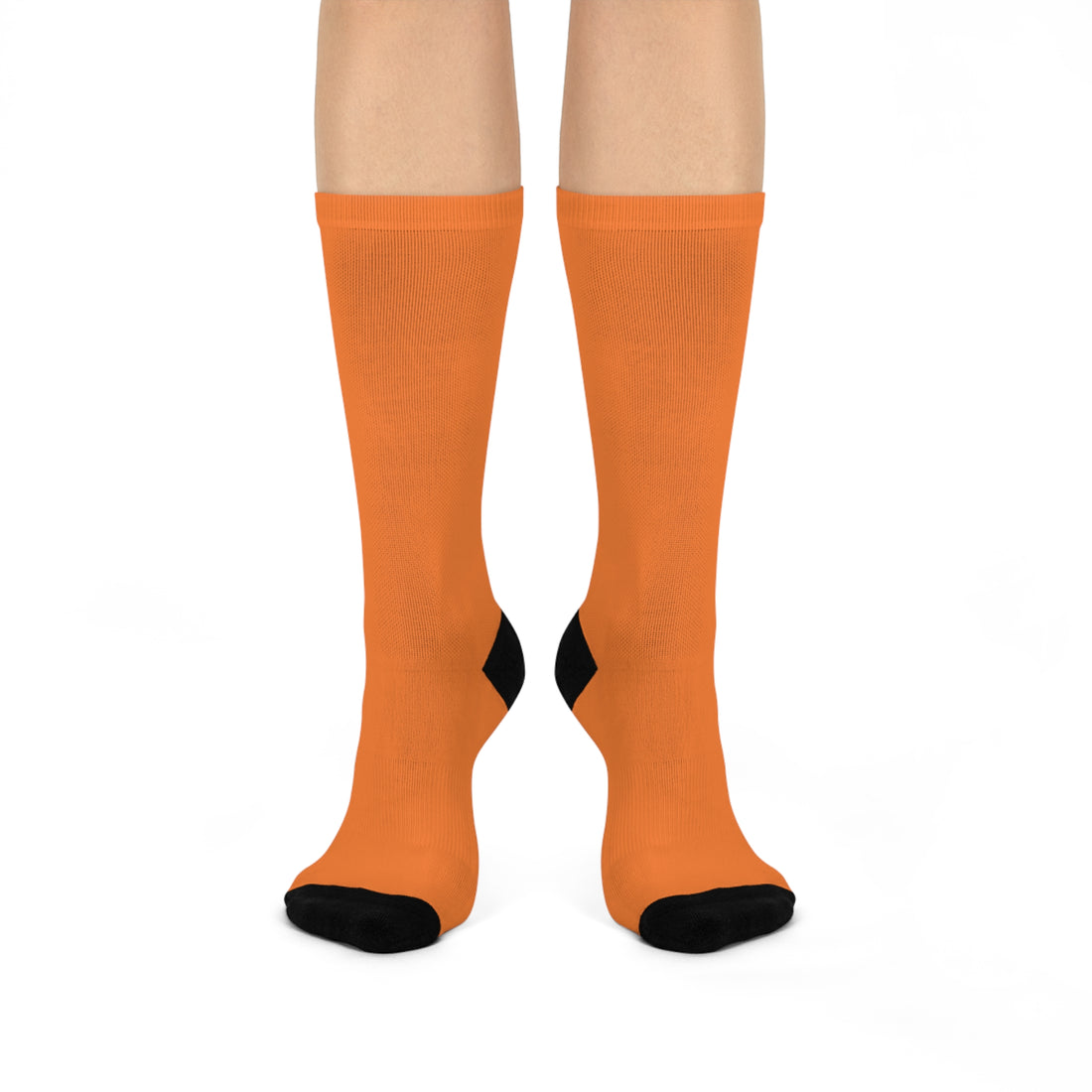Cushioned Crew Socks - Cozy Orange Socks for Comfort - OneLoveCanada