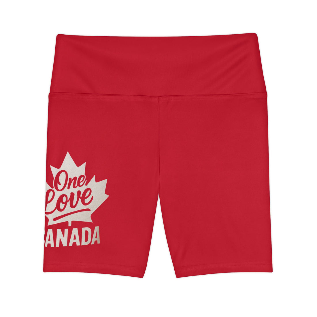 Red Canada Women's Workout Shorts - OneLoveCanada