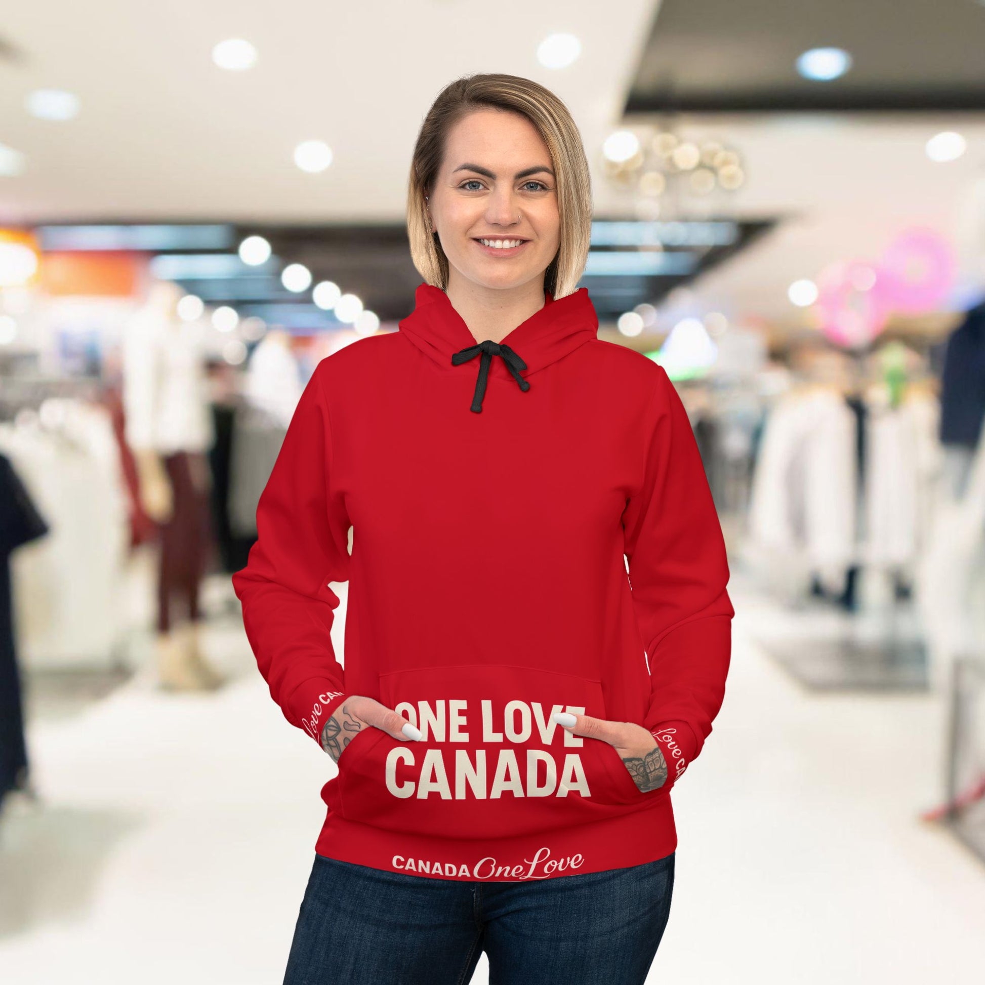Canada Proud Athletic Hoodie - One Love Canada - OneLoveCanada