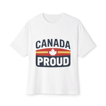Canada Proud Unisex Oversized Tee - Comfortable Pride Shirt, Casual Wear - OneLoveCanada
