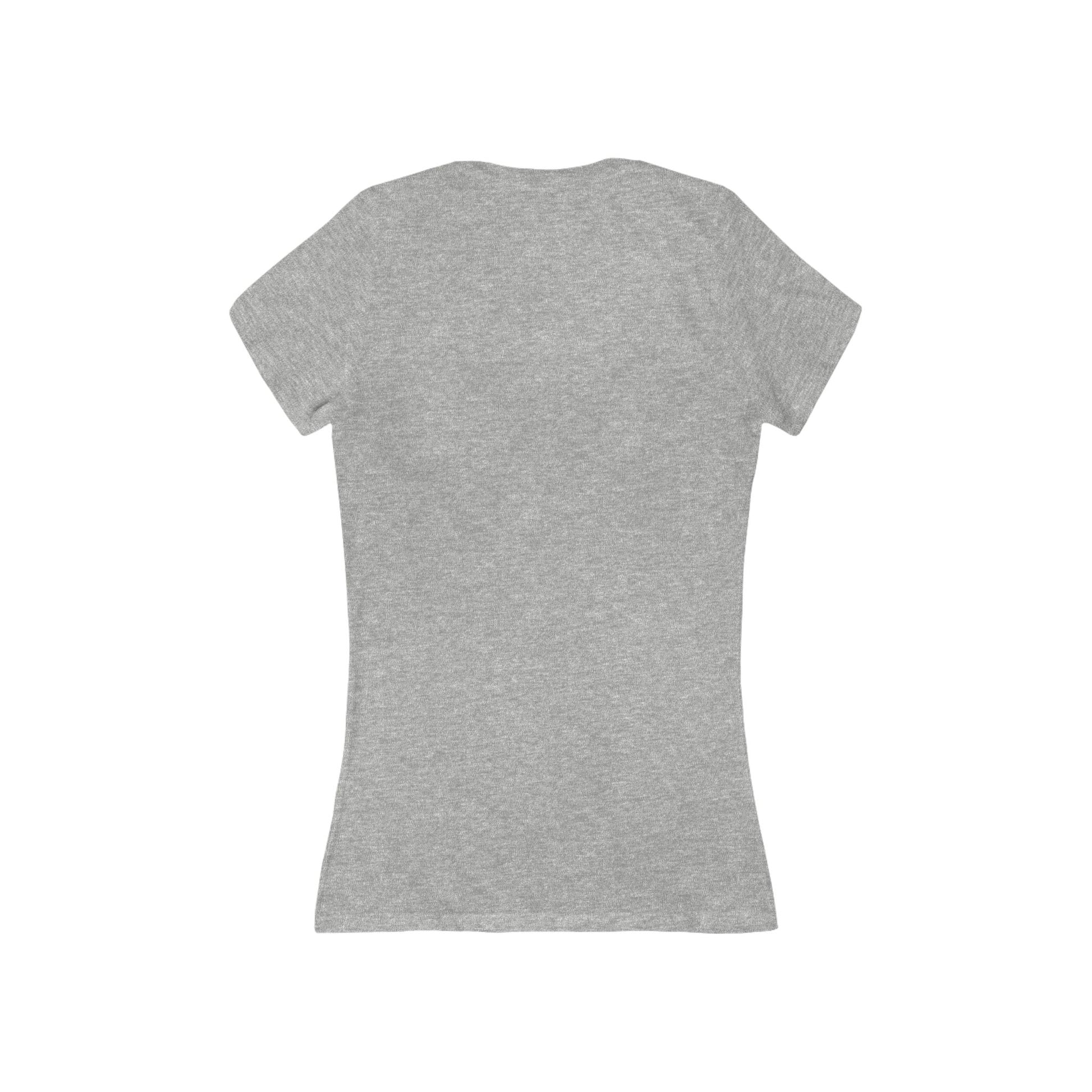 Women's Deep V-Neck Tee with Maple Leaf Design - Perfect for Canada Day - OneLoveCanada