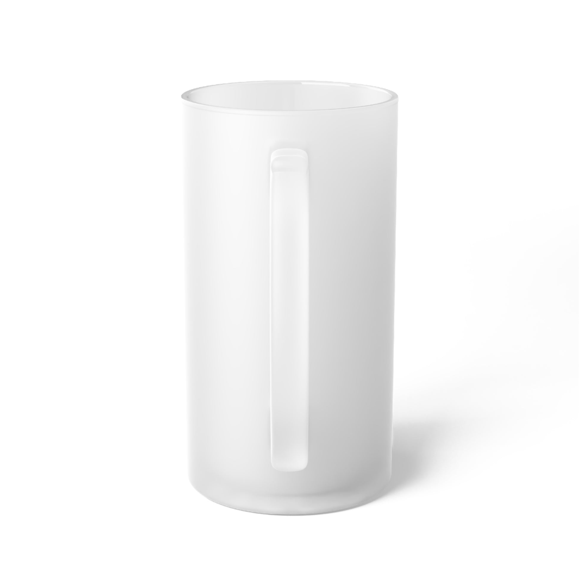 Frosted Glass Mug with One Love Canada Design - Perfect for Beer Lovers - OneLoveCanada