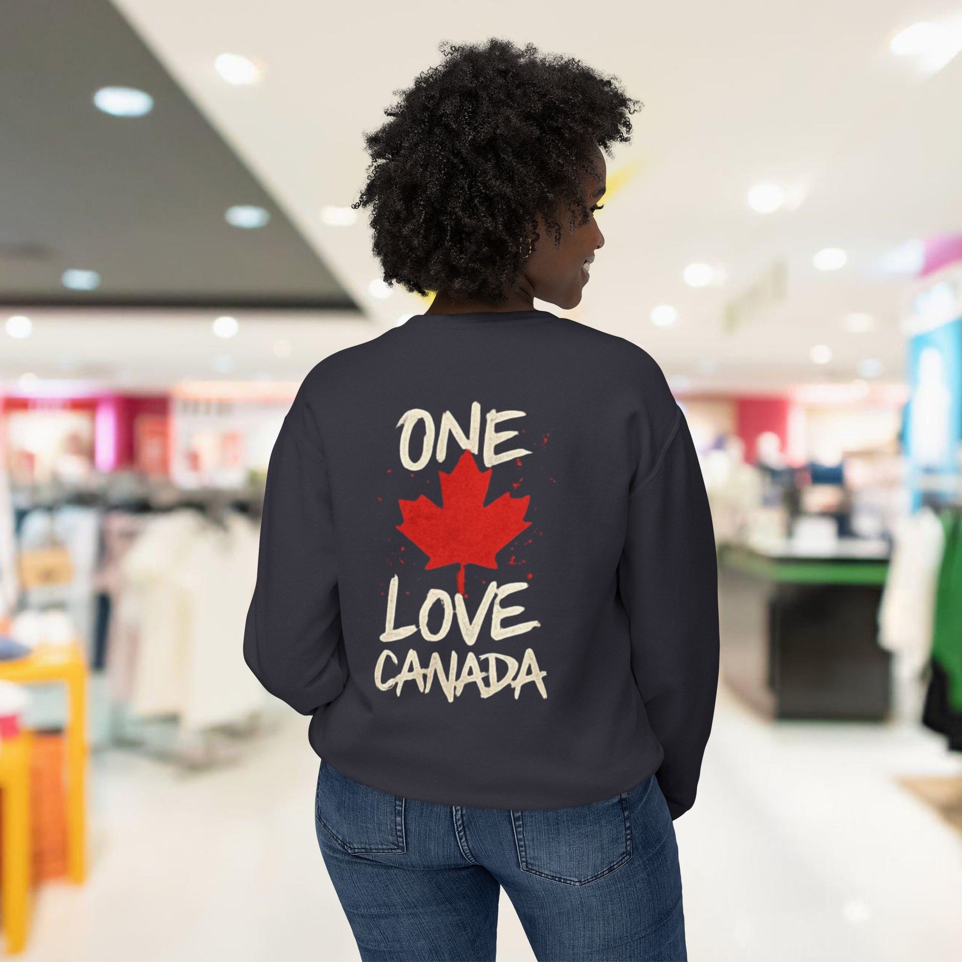 One Love Canada Unisex Lightweight Crewneck Sweatshirt - OneLoveCanada