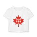 Canada Maple Leaf Women's Baby Tee - Casual T-Shirt - OneLoveCanada