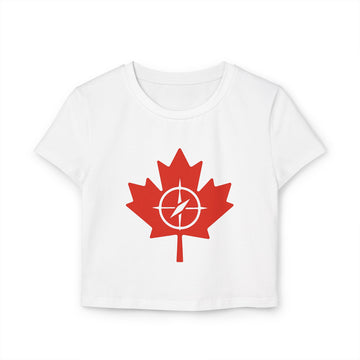 Canada Maple Leaf Women's Baby Tee - Casual T-Shirt - OneLoveCanada