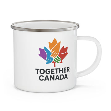 Adventure Awaits Enamel Camping Mug - Stylish Outdoors Coffee Cup - OneLoveCanada
