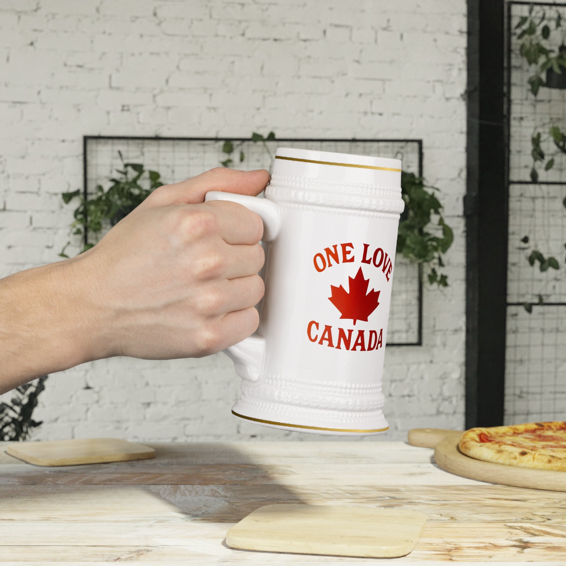Canada Beer Stein Mug, One Love Canada Mug - OneLoveCanada