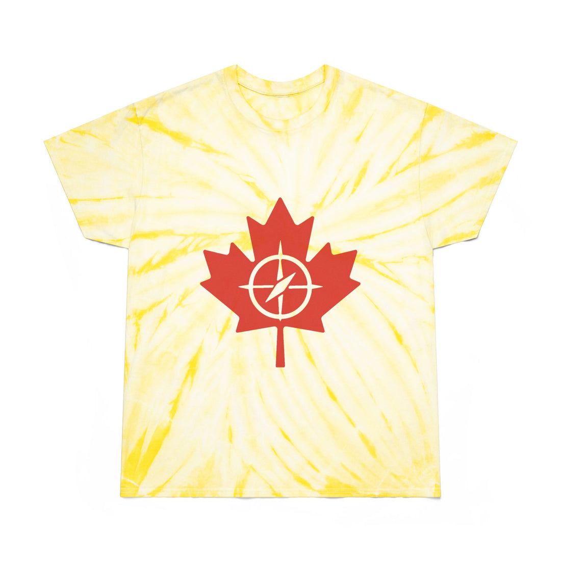 Vibrant Tie-Dye Maple Leaf Tee, Casual Summer Shirt - OneLoveCanada