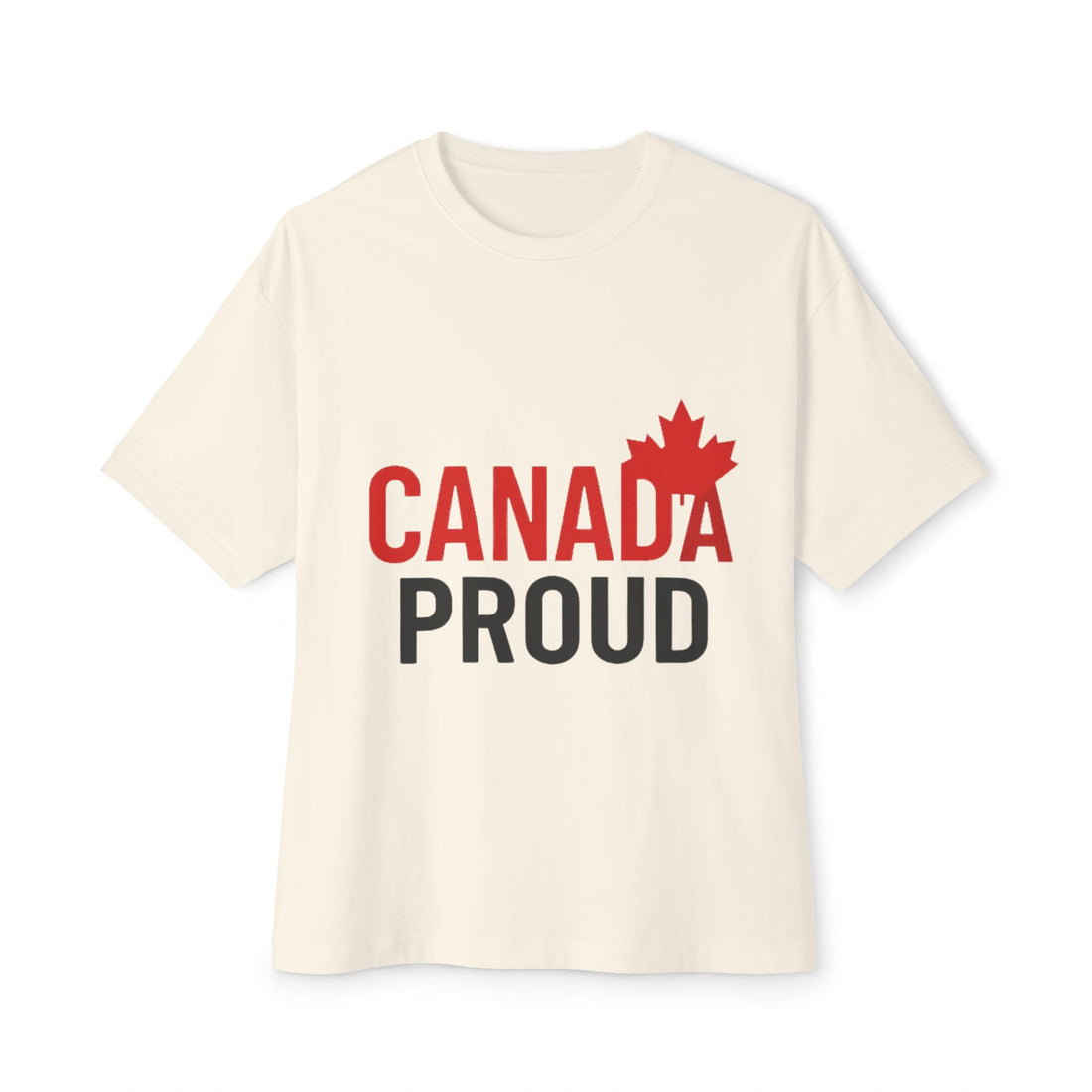 Canada Proud Unisex Oversized Tee - Comfortable Pride Shirt, Casual Wear - OneLoveCanada