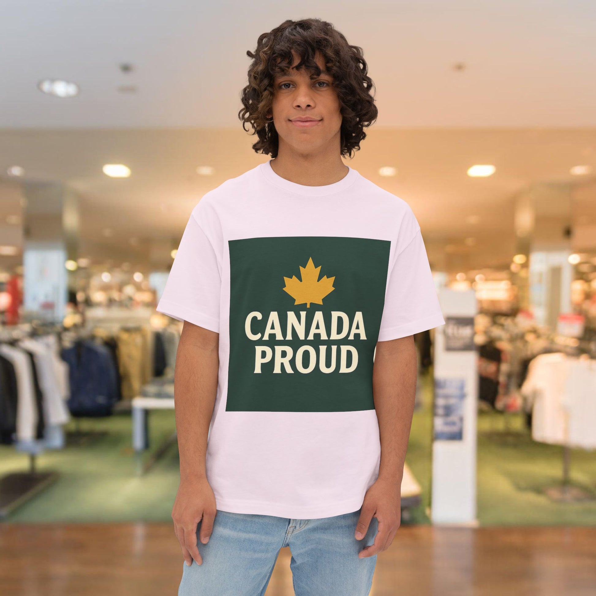 Canada Proud Unisex Oversized Tee - Comfortable Pride Shirt, Casual Wear - OneLoveCanada