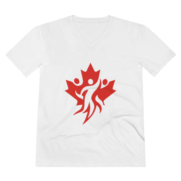 Canadian Spirit Men's V-Neck Tee, Lightweight T-Shirt for Summer - OneLoveCanada