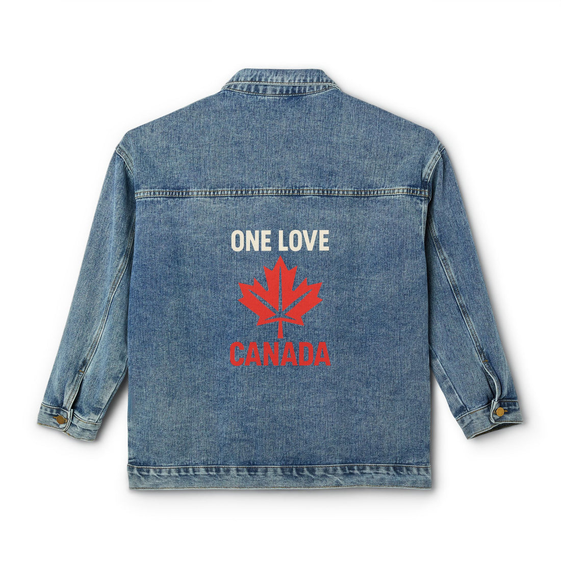 Women's Denim Jacket, Casual Style, One Love Canada - OneLoveCanada