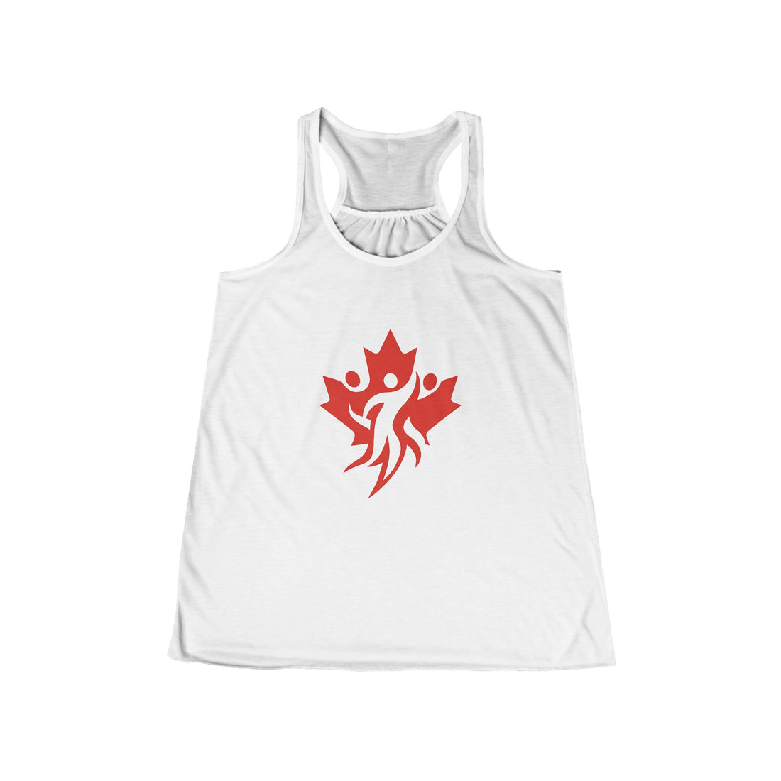 Women's Flowy Racerback Tank - Canada Day Celebration - OneLoveCanada
