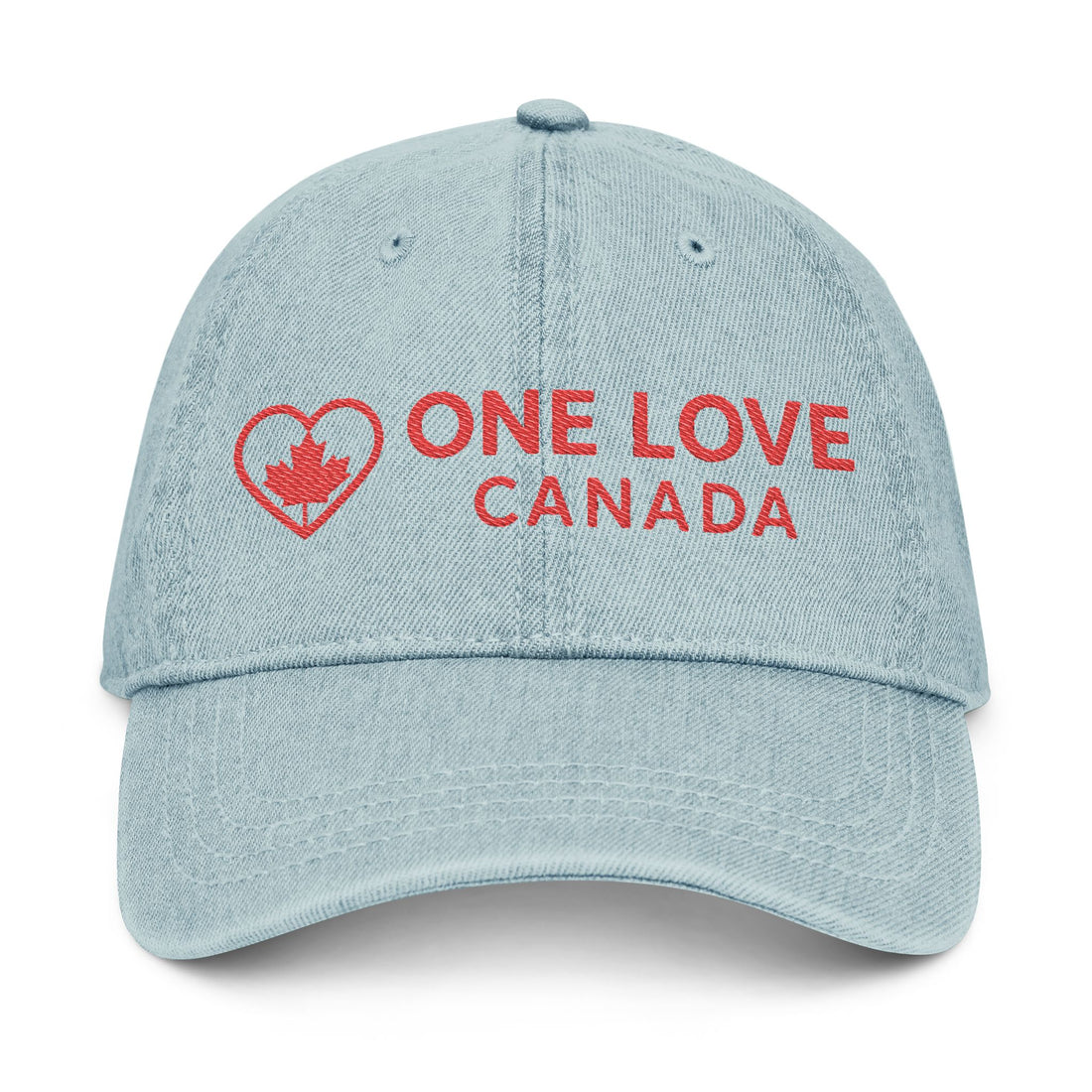 Embroidered Denim Hat - One Love Canada - OneLoveCanada