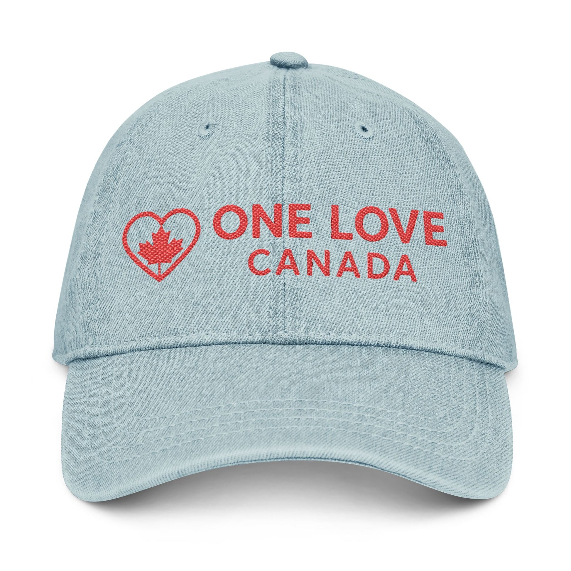 Embroidered Denim Hat - One Love Canada - OneLoveCanada